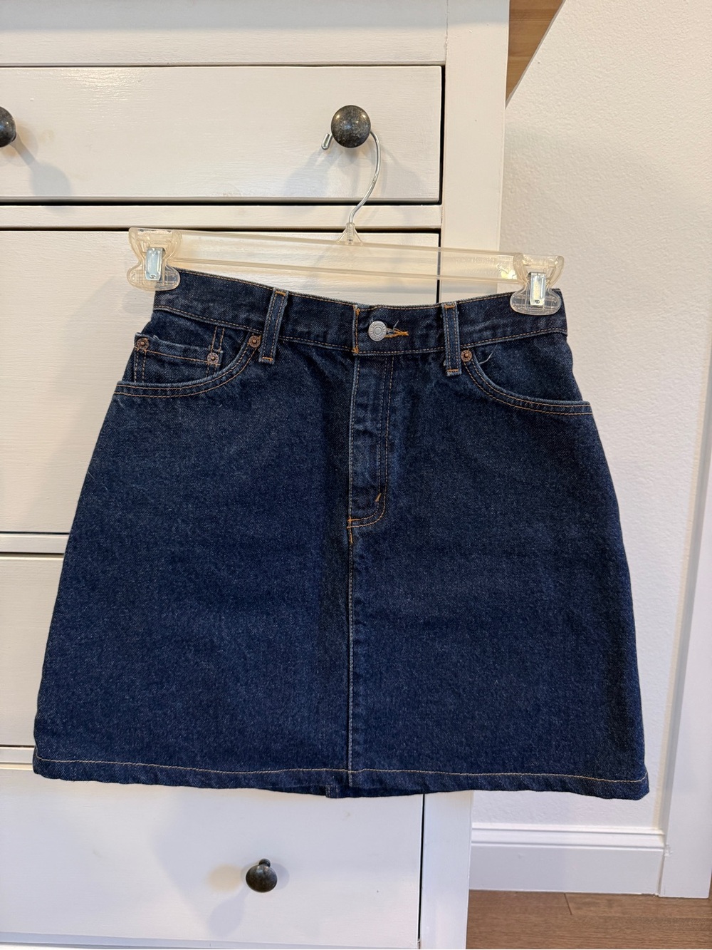 Levi’s denim mini skirt
